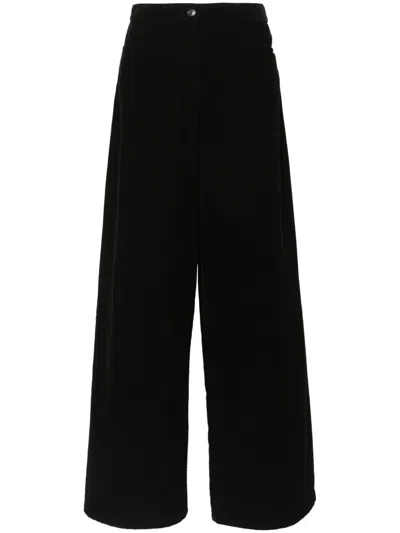 The Row Black Chan Wide-leg Trousers