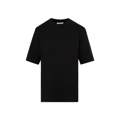 The Row Black Chiara Cotton T-shirt In White
