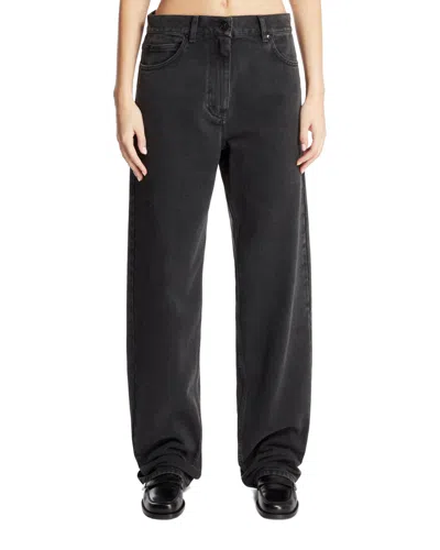 The Row Black Clair Cotton Jeans