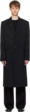 The Row Black Cortlandt Coat In Black
