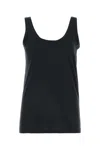 THE ROW BLACK COTTON AIKA TANK TOP