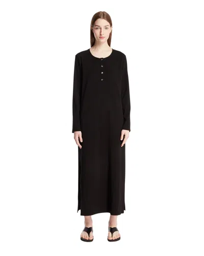 The Row Black Cotton Dress