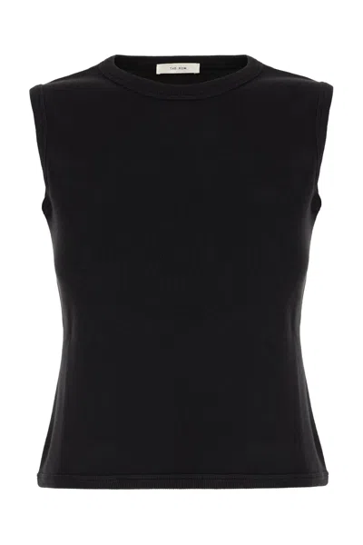 THE ROW BLACK COTTON TOP