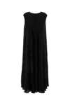 The Row Black Crepe Palau Dress