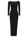 The Row Curitiba Off-shoulder Maxi Dress In Black