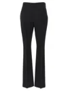 The Row Dina Wool-blend Straight Pants In Black