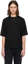 The Row T-shirt Dlomu Aus Wolle In Blk Black