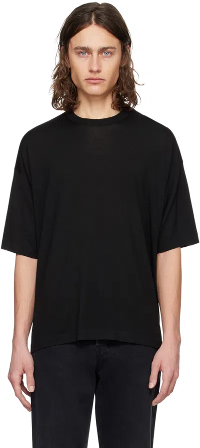 The Row Black Dlomu T-shirt In Blk Black
