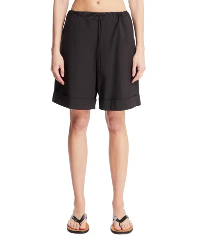 The Row Black Drawstring Pants