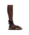 The Row Black Dune Knot Sandals
