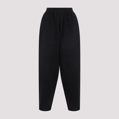 The Row Ednah Wool Drop-crotch Pants In Black