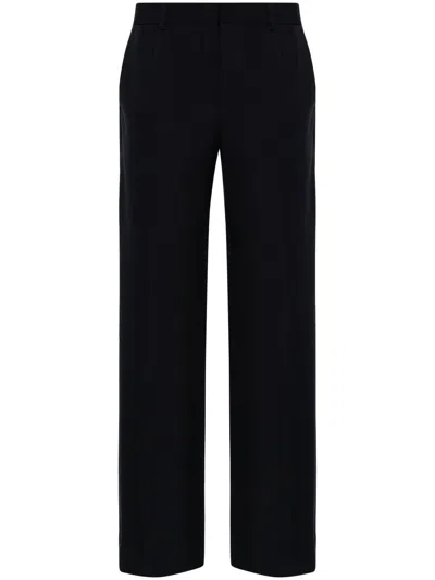 The Row Black Encore Trousers In 28569752 - Dark Navy