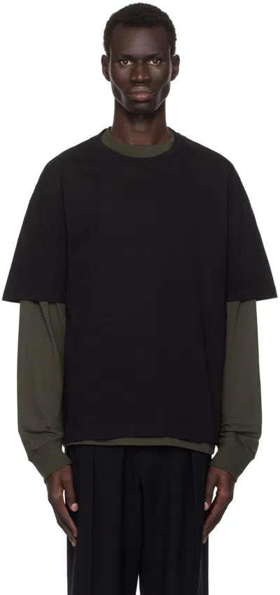 The Row Black Errigal T-shirt In Blk Black