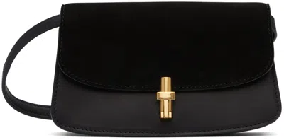 The Row E/w Sofia Leather Crossbody Bag In Black Ang