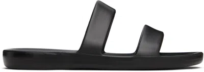 THE ROW BLACK FOAM SANDALS