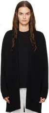 The Row Black Fulham Cardigan In Blk Black
