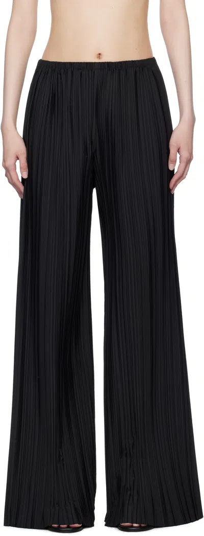 The Row Black Gala Trousers In Blk Black