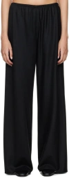 The Row Wool And Cashmere Blended Gala Trousers In Blk Black