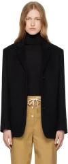 The Row Black Glenn Blazer In Blk Black