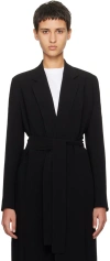 The Row Black Harri Coat In Black