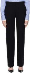 The Row Black Jesse Trousers In Blk Black