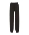 The Row Black Jogging Pants In Gold