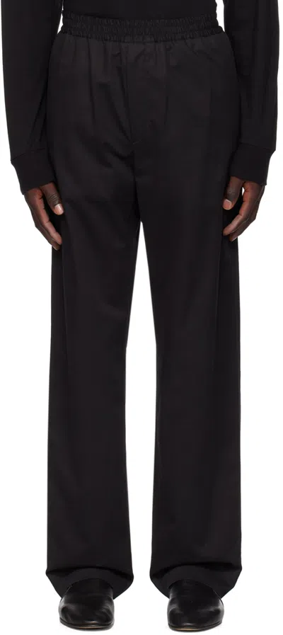 The Row Black Jonah Trousers