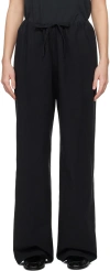 The Row Black Hubert Trousers In Black