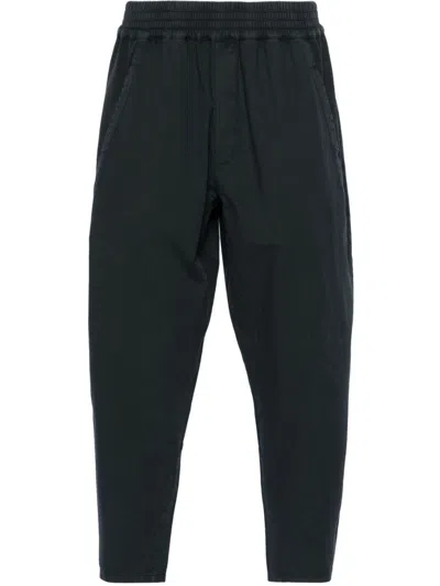 The Row Black Kaol Tapered Cotton Trousers