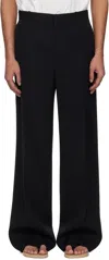 The Row Black Knox Trousers In Blk Black
