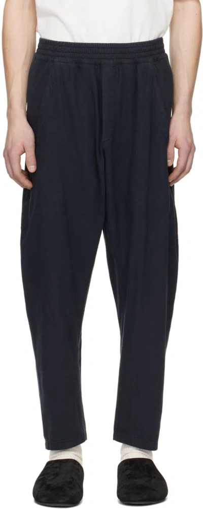 The Row Black Koa Trousers In Blk Black