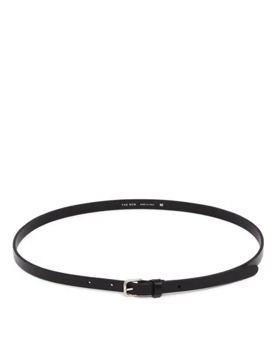 The Row Black Leather Belt