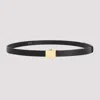 THE ROW BLACK LEATHER BRIAN BELT