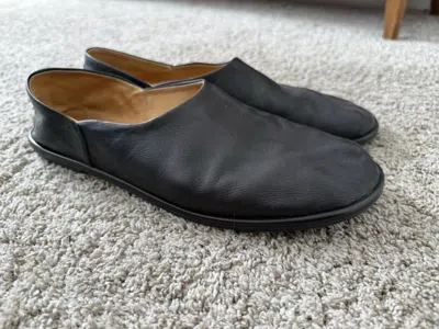 Pre-owned The Row Black Leather Canal Loafer