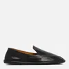 The Row Black Leather Canal Loafers In Black