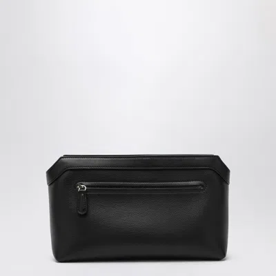 THE ROW THE ROW BLACK LEATHER CLUTCH BAG