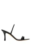 The Row Ella Leather Mules Open Toe Stiletto In Multi