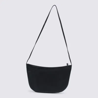 The Row Black Leather Ew Izzy Shoulder Bag