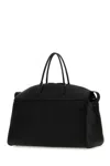 The Row Black Leather George Travel Bag