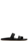 The Row Hugh Nappa Leather Sandals
