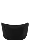 The Row Black Leather Izzy Crossbody Bag In Black