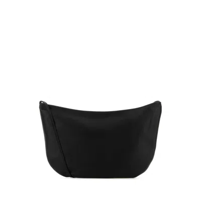 The Row Black Leather Izzy Crossbody Bag
