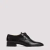 THE ROW BLACK LEATHER KAY OXFORD DERBIES