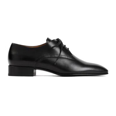 The Row Black Leather Kay Oxford Derbies
