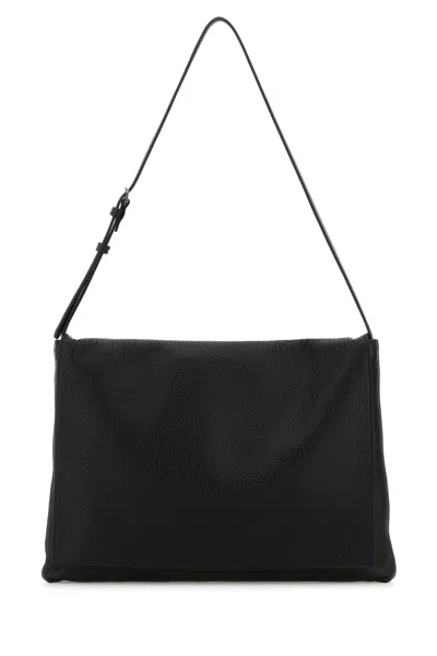 The Row Black Leather Nan Crossbody Bag