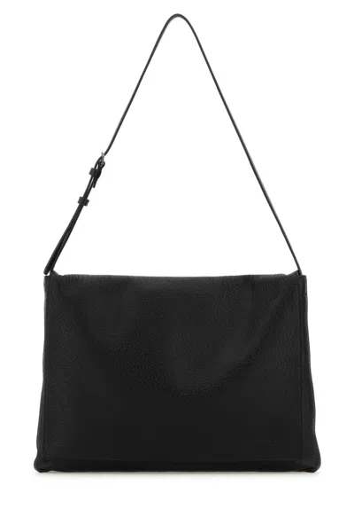The Row Black Leather Nan Crossbody Bag
