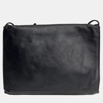 Pre-owned The Row Black Leather Nan Shoulder Bag