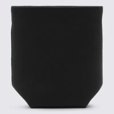 The Row Black Leather N/s Park Crossbody Bag