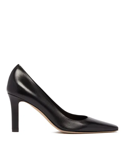 The Row Black Leather Pumps