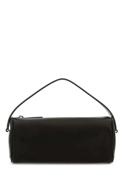 The Row Black Leather Round 90 S Handbag